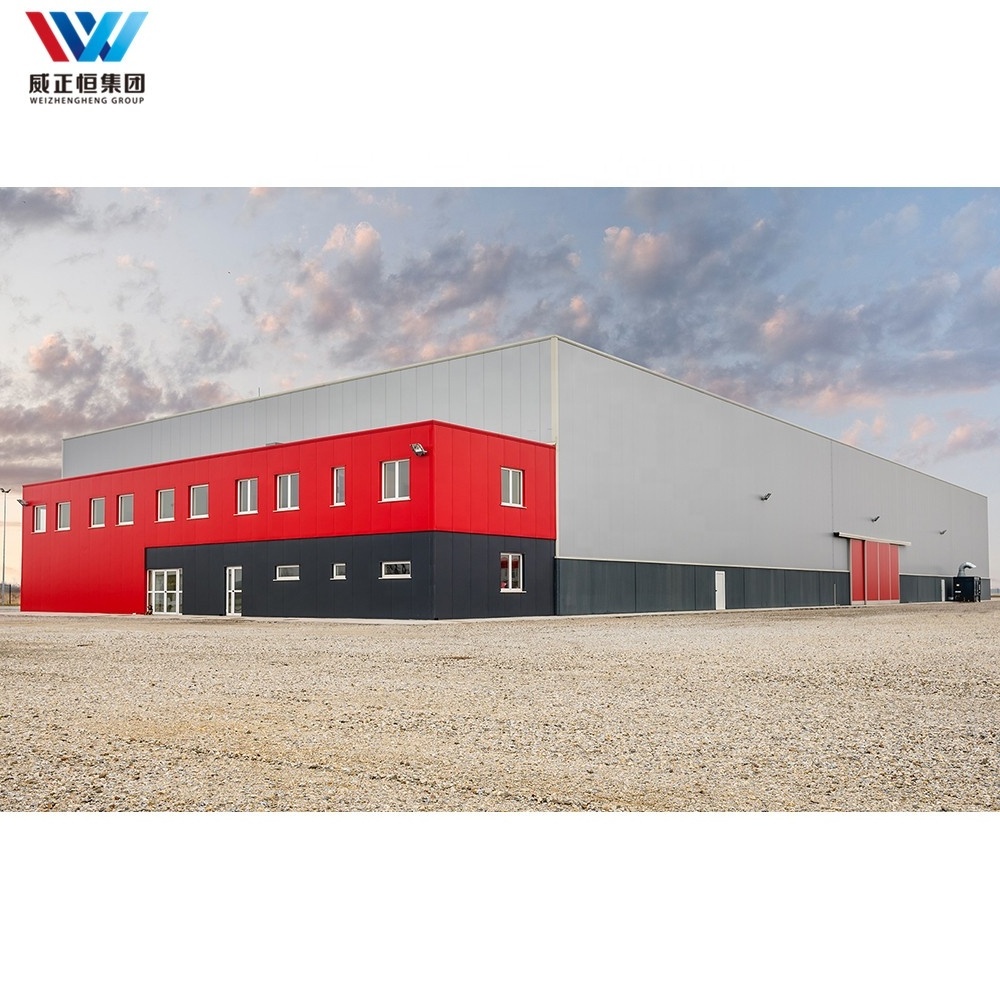 Factory low cost pre engineered steel structure construction large space portable prefab warehouse sheds design