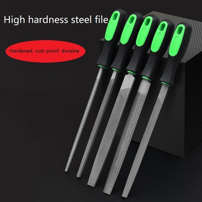 5Pcs Carpenter'S Triangular Half Round File Metal Steel File Grinding Tool File Set