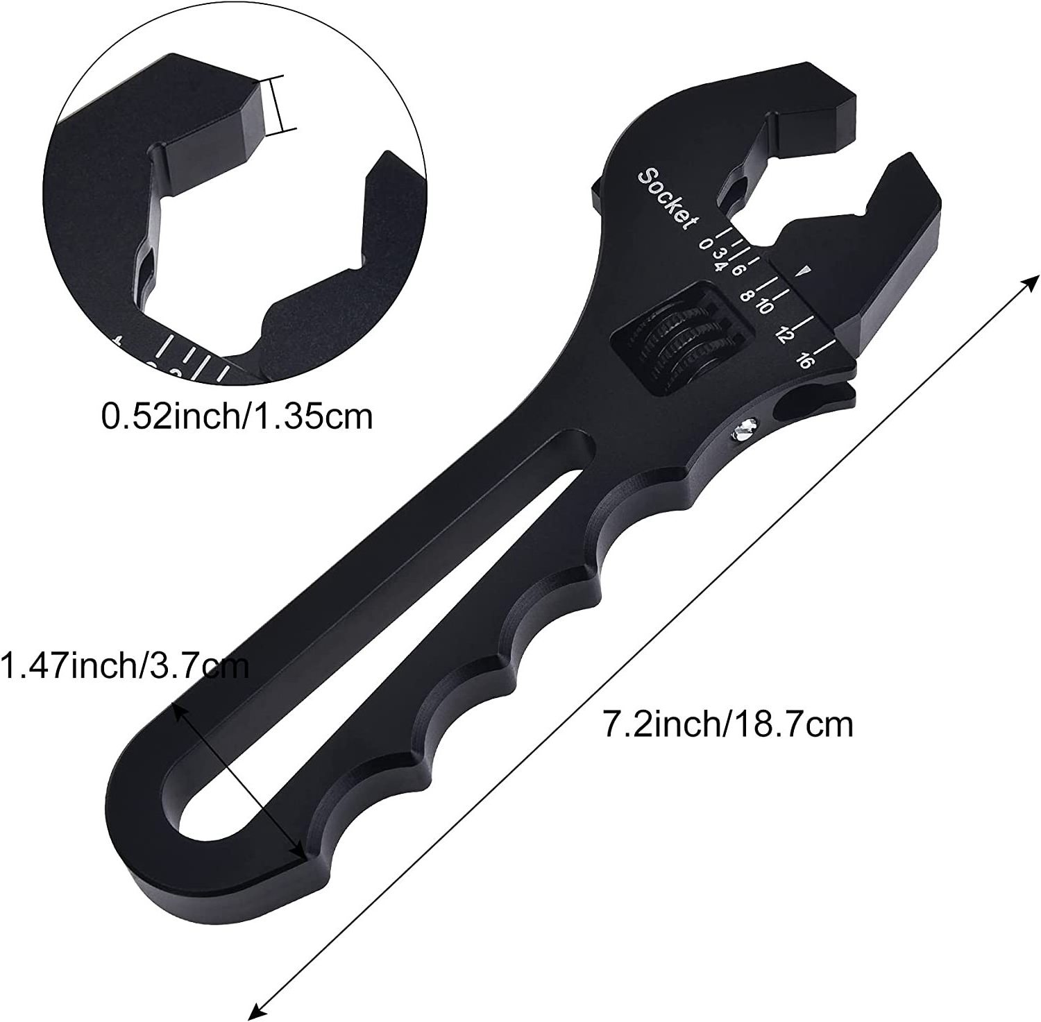 oem/oem Lightweight Aluminum Hose Fitting Adjustable Wrench Spanner