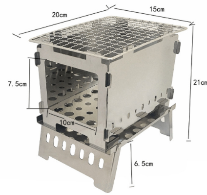 Custom Outdoor Portable Cooking  sheet metal  stove