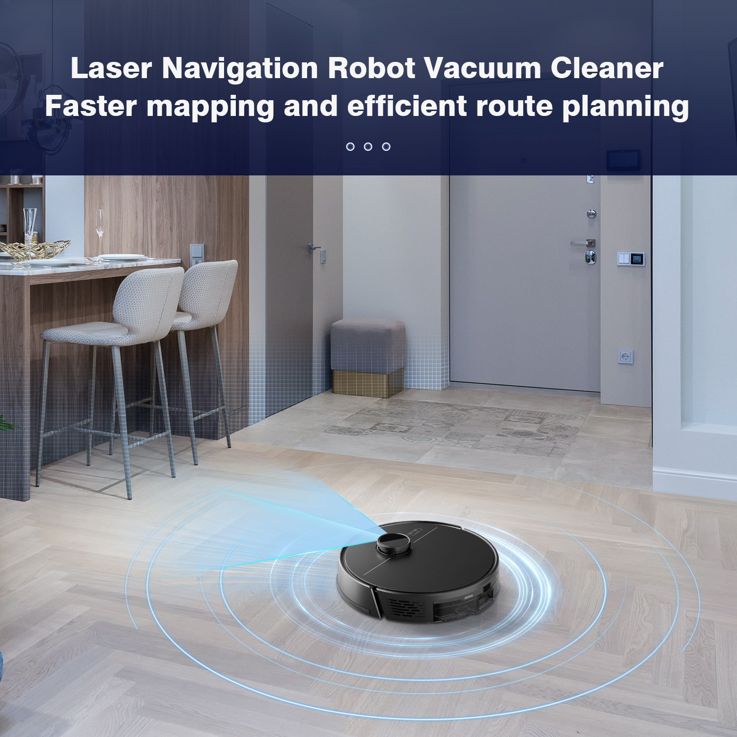 ONSON Self-Emptying Robot Vacuum Cleaner Sweep And Wet Mopping Xiaomi Official Supplier Self-Emptying Dustbin Vacuum Cleaner