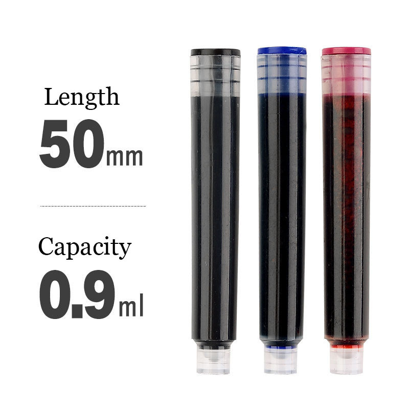 Weizhuang Fountain Pen Ink Cartridge Refillable Fountain Pen Ink Red Blue Black PVC Plastic Set Refill Special Applications 1158