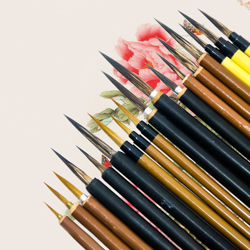 Artist Detail Paint Brush Set For Acrylic, Miniature Model Painting Oil, Gouache, Watercolor, Tempera And Body Painting