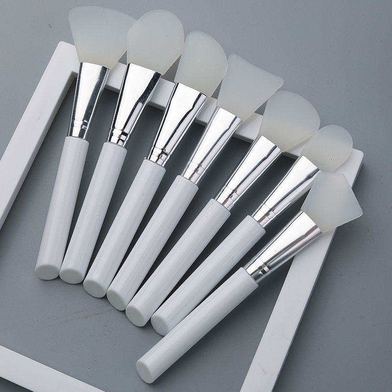 Weizhuang Custom Silicone White Face Cosmetic Brush Mask Applicator Makeup Brush For Mini Facial Mask Brush