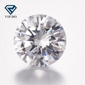 Wholesale round brilliant cut really D-VVS quality moissanite diamond GRA Certificate 8H&8A cut white moissanite loose diamond