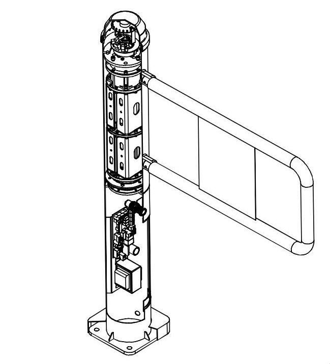 Swing Barrier, Entrance Gate, Passage Barrier Intelligent Bidirectional Mechanism Swing Barrier Automatic Gate