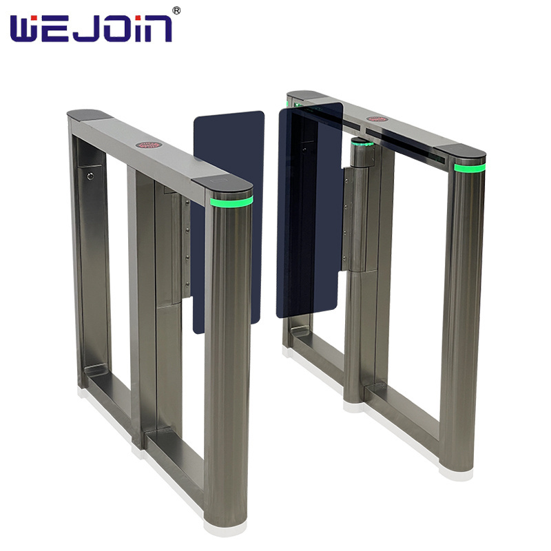 High Security Face Recognition Servo Swing Turnstile Barrier Automatic Glass Turnstile