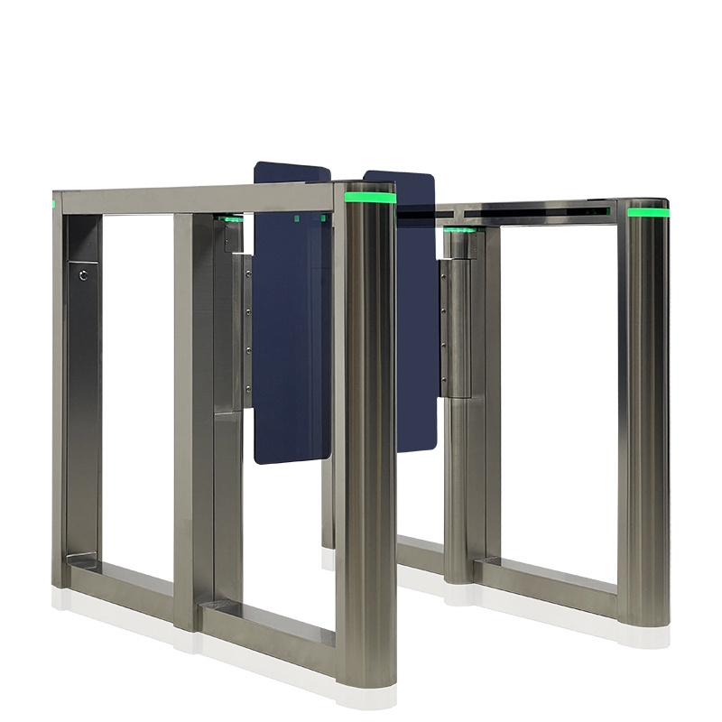 High Security Face Recognition Servo Swing Turnstile Barrier Automatic Glass Turnstile