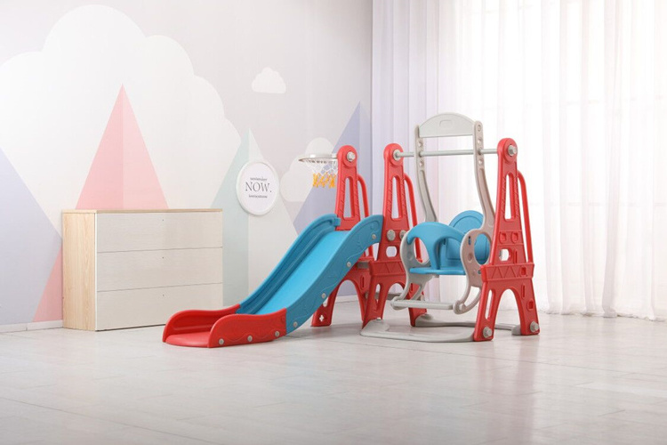 Baby Slide Indoor Plastic Slide and Swing for Kids Playground