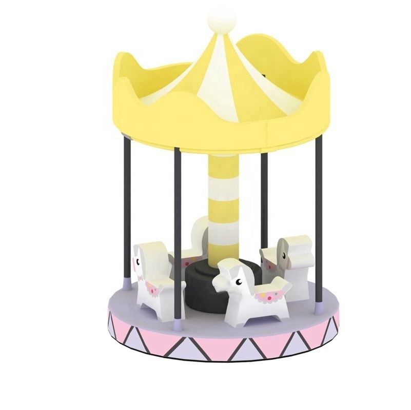 Factory supply toddler indoor playground soft play carousel for sale