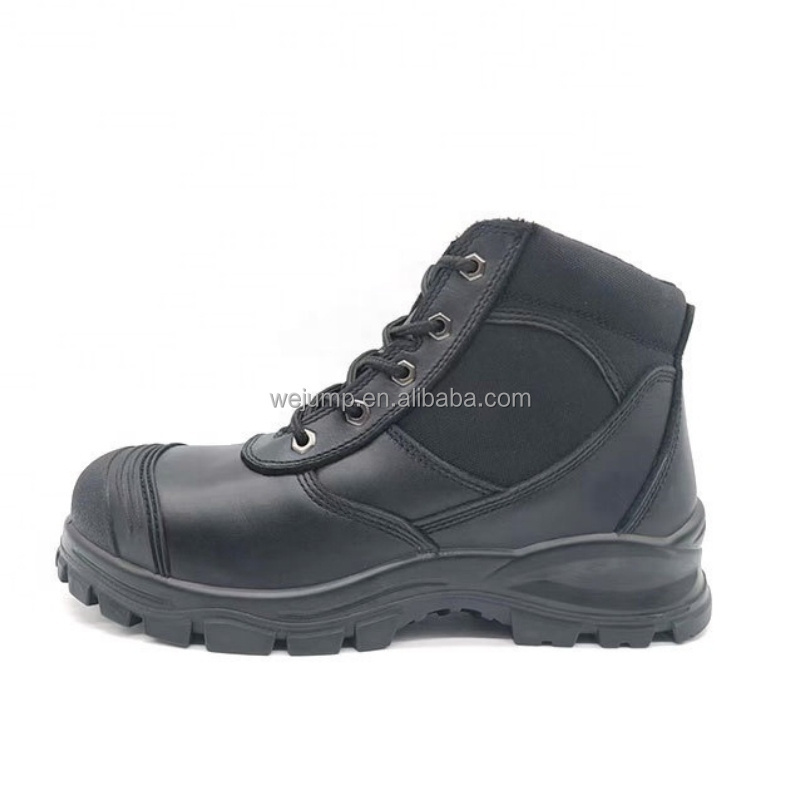 Wejump hot sales Genuine leather security guard boots cat shoes men brand steel toe safety shoes for women  safety boots