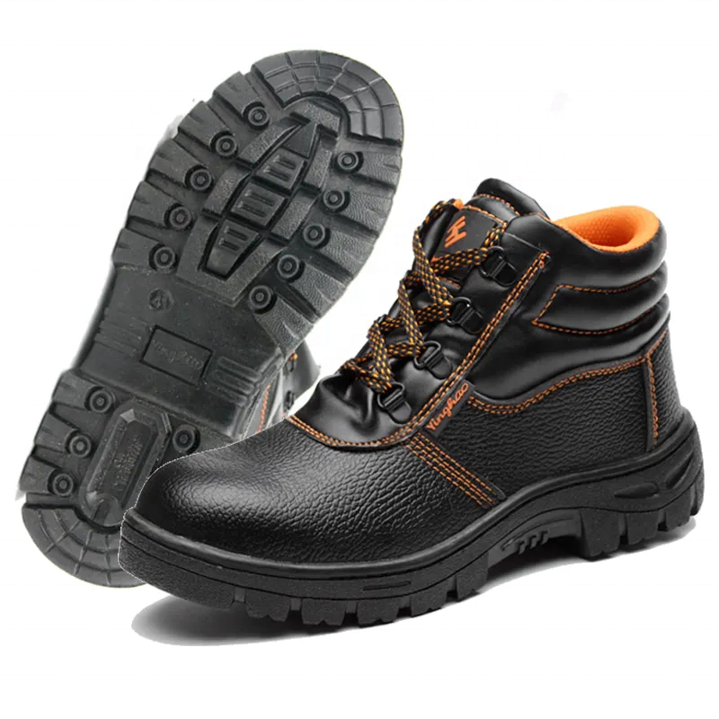 Wejump Men's Lace Up Working Boots Safety Steel Toe Anti Puncture Factory Work Shoes  Safety Shoes safety boots