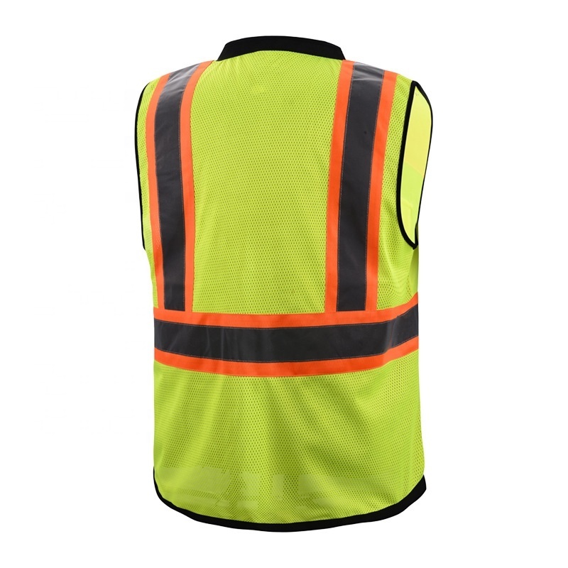 WEJUMP S-5XL Reflective Safety Clothing ANSI Class 2 Hi Vis Construction worker LOGO print Safety Reflective Vest With Pockets