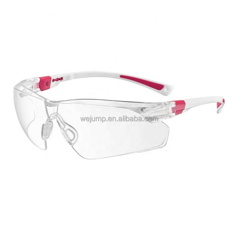 Wejump OEM Protective Eyewear transparent Work Safety Glasses with Ansi Z87 CE EN166F safety eyewear safety goggles