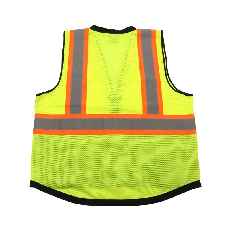 WEJUMP Orange Mesh Construction Safety Vests Reflective Security Vest  Adult Men Reflective Vest