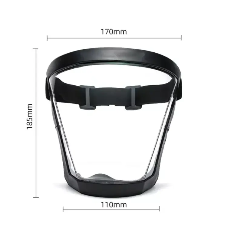 Wejump PC Proof Anti-fog Plastic Protective Clear Safety Full Face Protection Cover