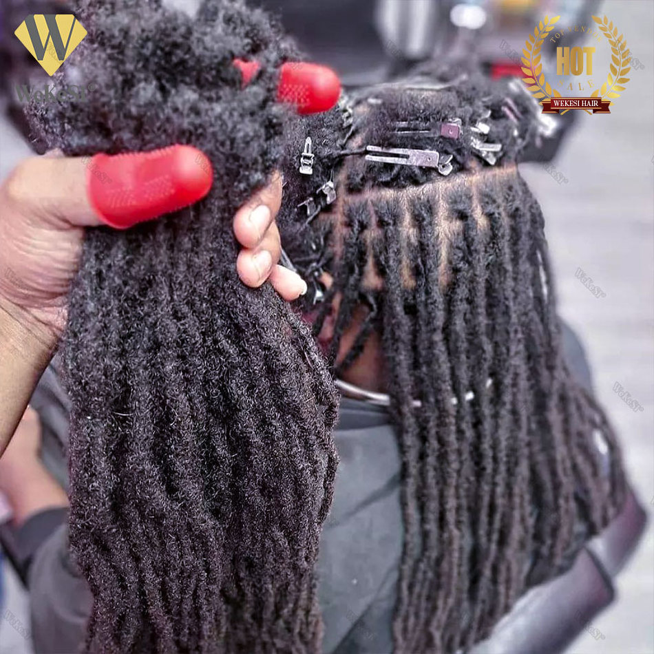 0.2-1.5CM Human Hair Dreadlock Extensions , Dreadlock Human Hair Bundle , Afro Kinky Curly Hair Crochet Dreadlocks