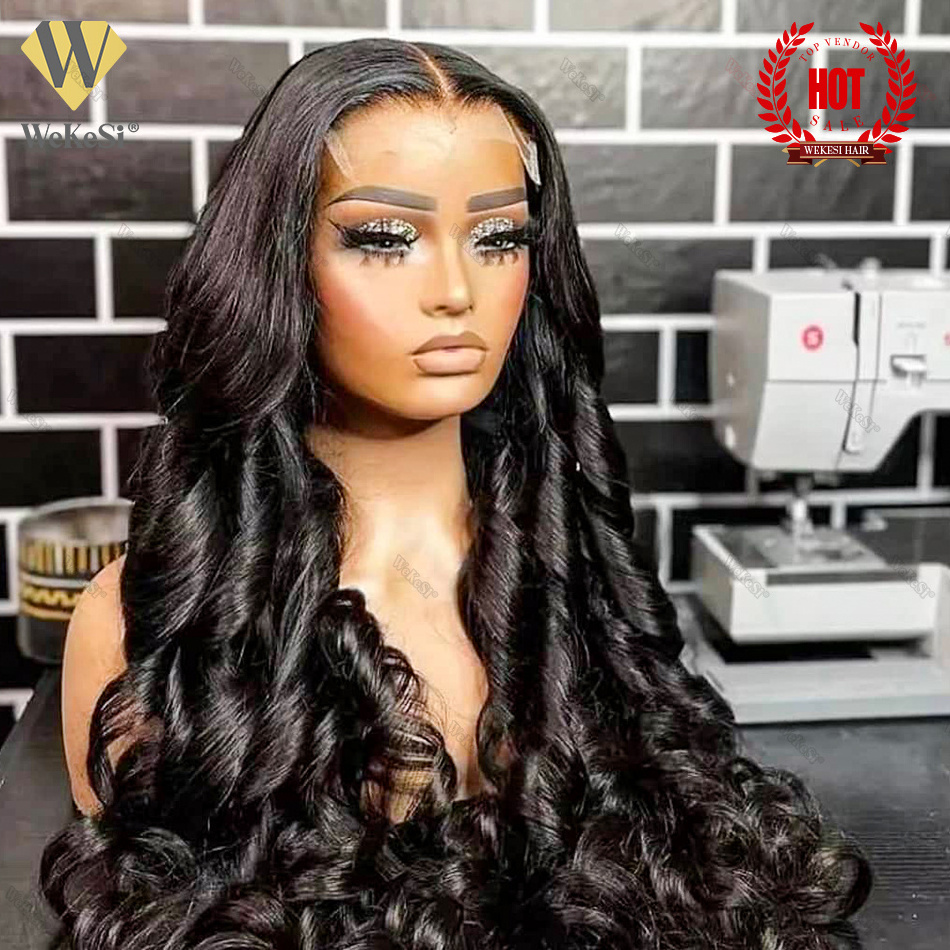 250% Luxury Wigs Bouncy Spring Curly Raw Vietnamese Hair 3D Loose 13x6 Hd Human Hair Lace Front Wig Raw Indian Hair Frontal Wigs