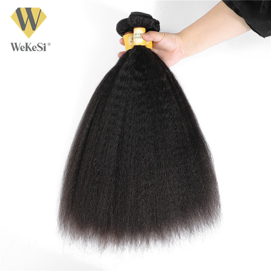 Kinky Straight Hair Bundles 100% Human Extensions Wholesale Vendor Yaki Straight Hair Bundles Natural Hair Weave