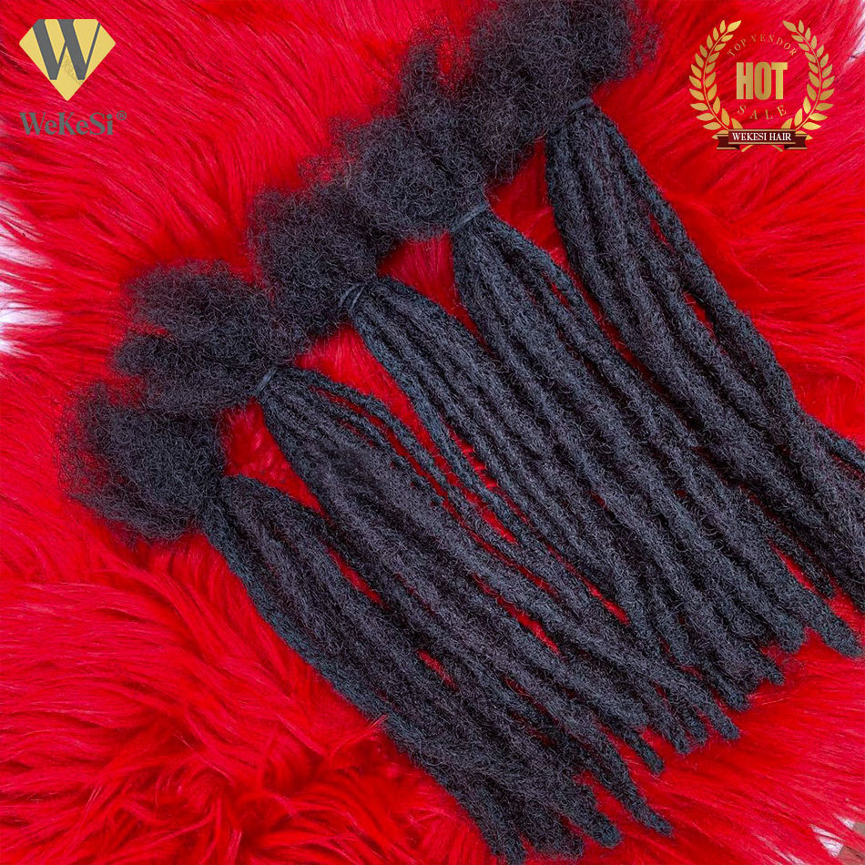 0.2-1.5CM Human Hair Dreadlock Extensions , Dreadlock Human Hair Bundle , Afro Kinky Curly Hair Crochet Dreadlocks