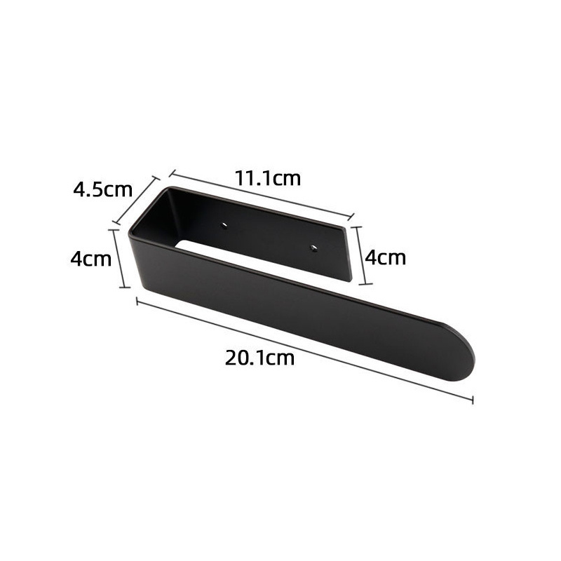 Bathroom Aluminium Hanger Towel Bar No Drilling Self Adhesive Bath Wall Towel Holder Black Adhesive Towel Rack