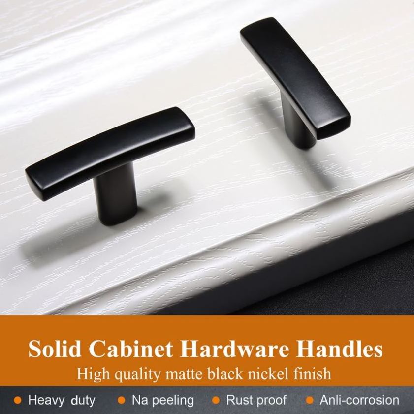 WEKIS Modern Copper Cabinet Hardware Brushed Satin Nickel Kitchen Cabinet Knobs 3 Inch Brass Black Chrome Cabinet Pulls