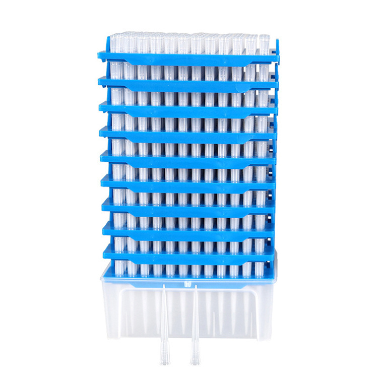 10ul 200ul 1000ul pipettes laboratory transparent refill tower pipette tips