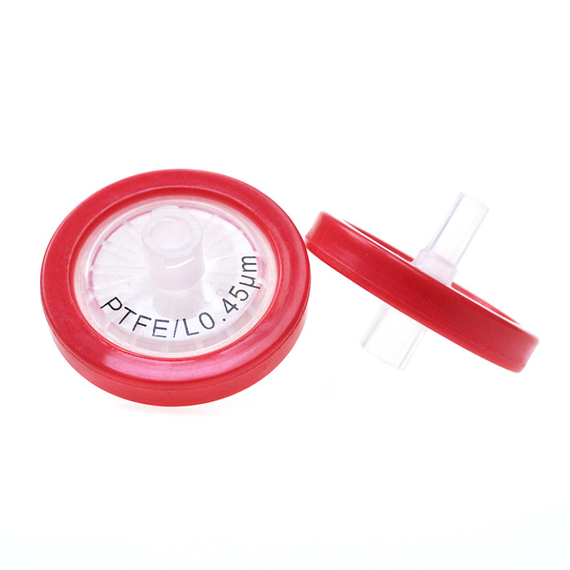 Lab research sterile 13mm 25mm 33mm MCE PES PTFE PVDF Nylon GF CA PP syringe filter 0.22 0.45 micron