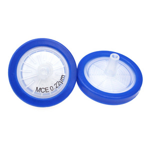 Lab research sterile 13mm 25mm 33mm MCE PES PTFE PVDF Nylon GF CA PP syringe filter 0.22 0.45 micron