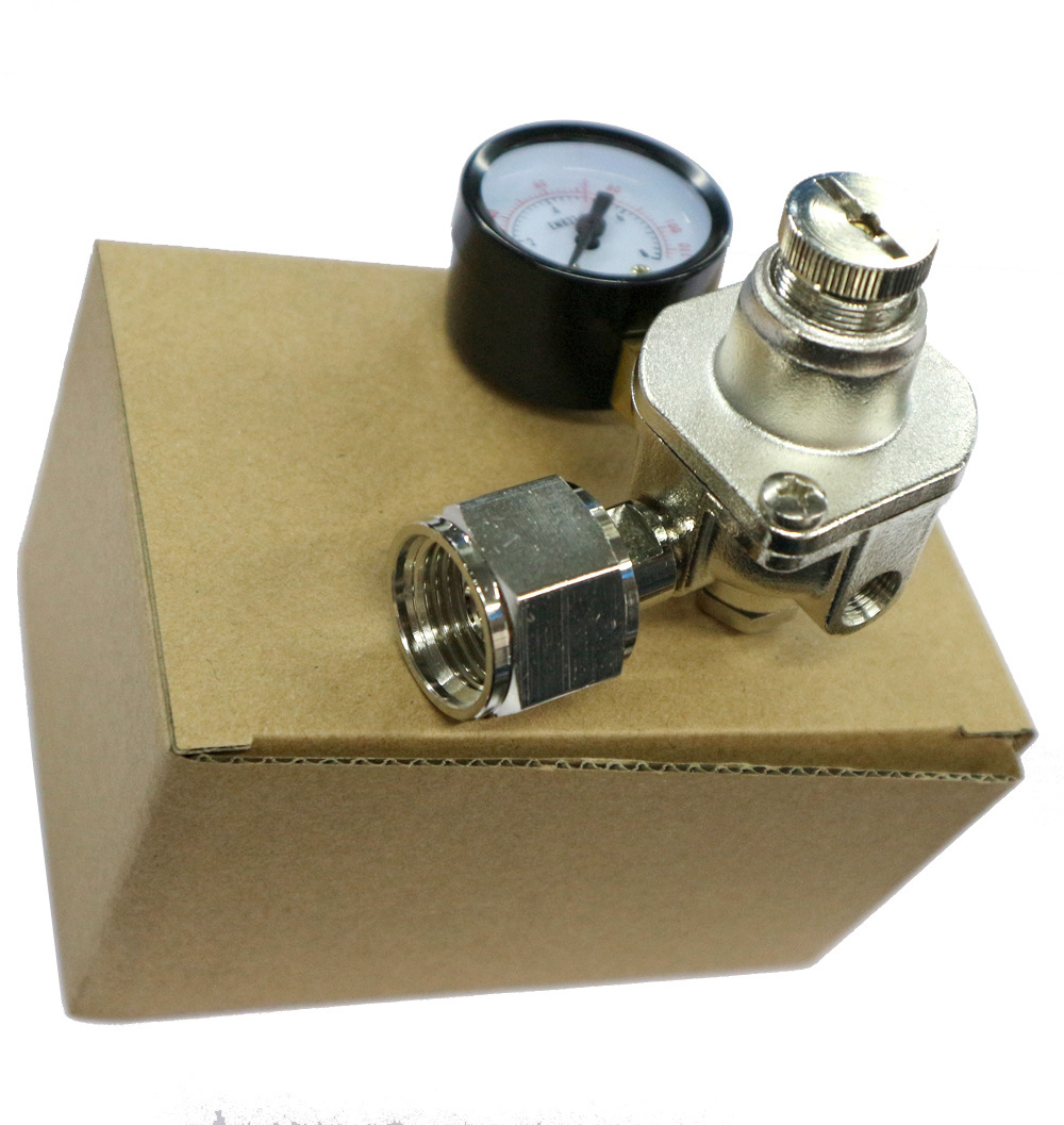 High Quality TR-04 Brass CO 2  High Pressure Gas  Regulator With  1 Pressure Gauge