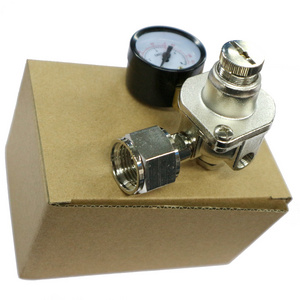 High Quality TR-04 Brass CO 2  High Pressure Gas  Regulator With  1 Pressure Gauge