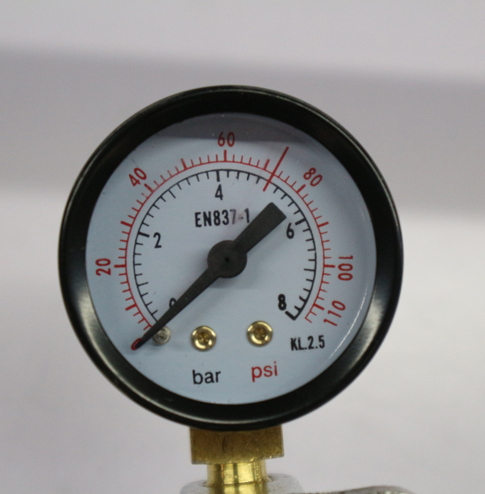 High Quality TR-04 Brass CO 2  High Pressure Gas  Regulator With  1 Pressure Gauge