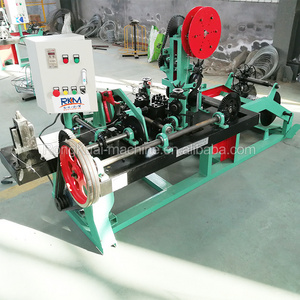 Rongkuai factory hot sale galvanized barbed wire making machine kenya