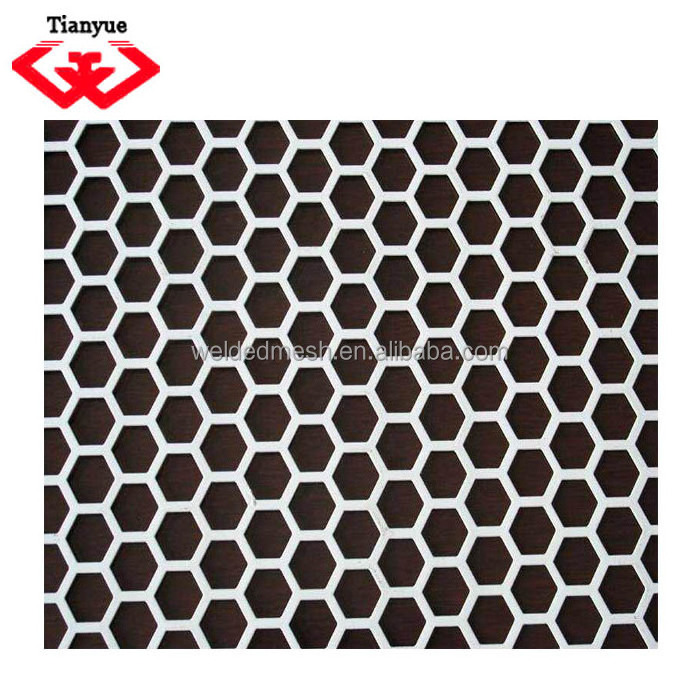 Low carbon steel 2.0mm hole/2.8mm pitch perforated metal sheets