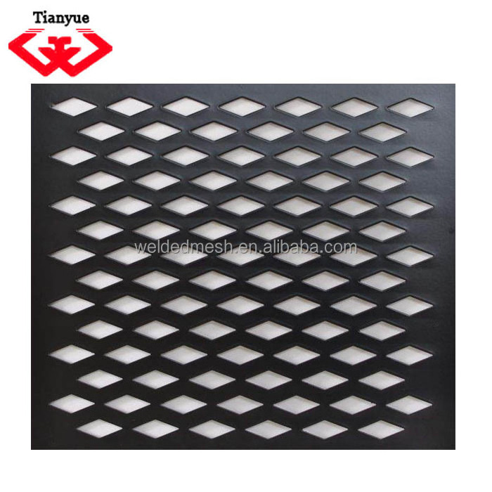 Low carbon steel 2.0mm hole/2.8mm pitch perforated metal sheets