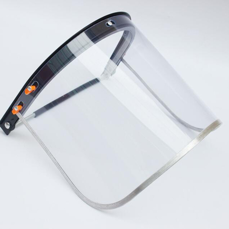 Face Shields Support Frame Replaceable Reusable Brow Guard welding Industrial Clear Plastic Visor Face Shield Transparent