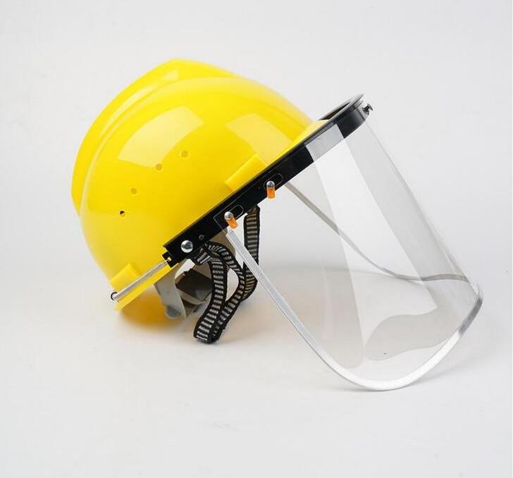 Industrial Clear Plastic Visor Face Shield Transparent Face Shields Support Frame Replaceable Reusable Brow Guard welding