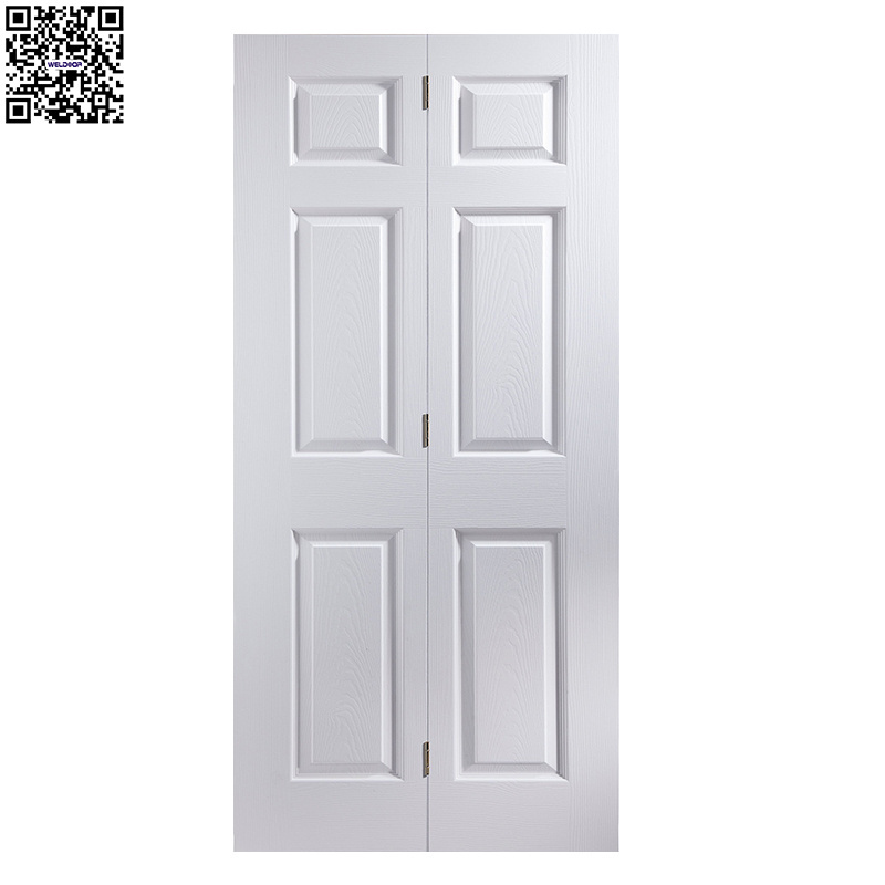 24 in. x 80 in. Colonist Primed Textured Molded internal pantry bifold door