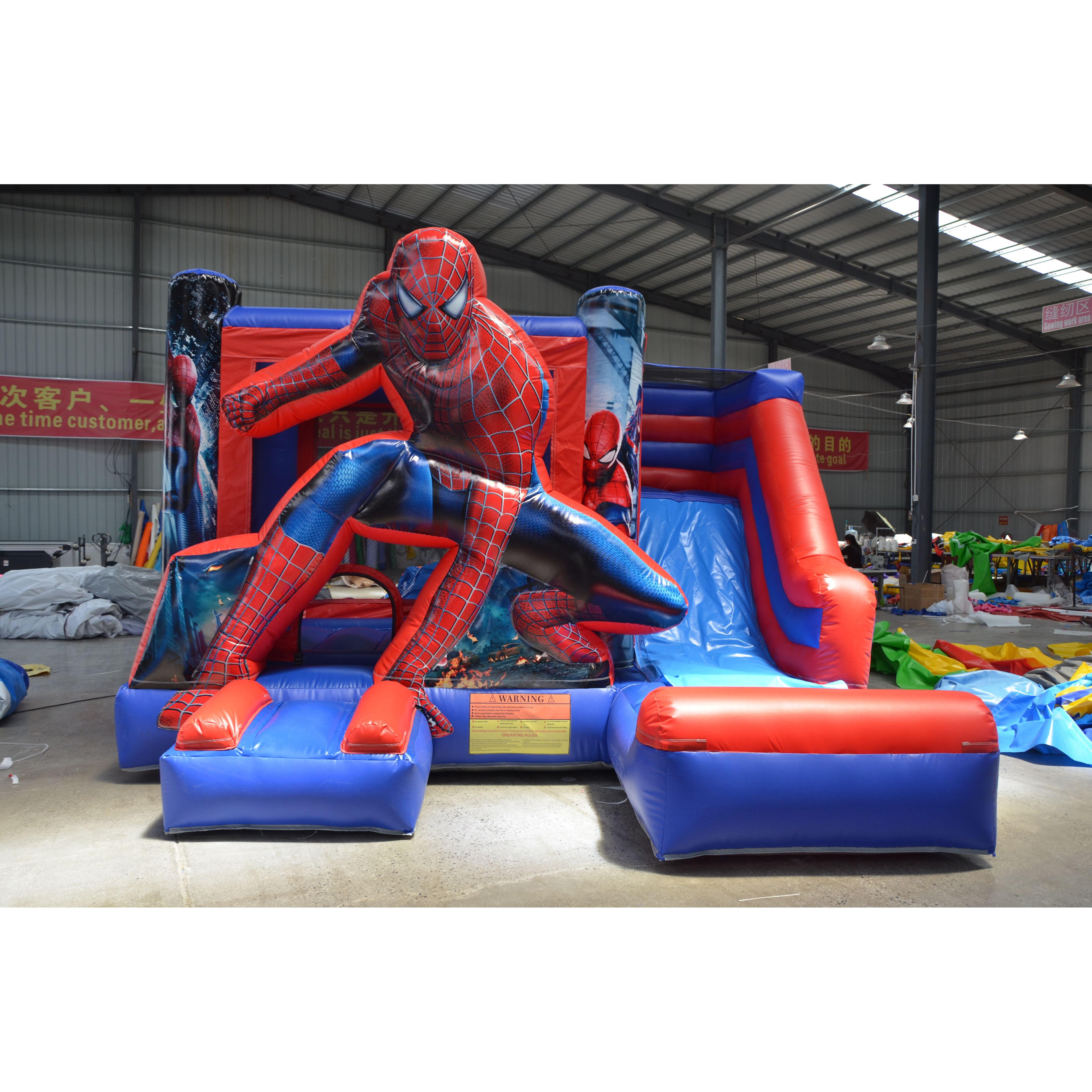 Factory high quality outdoor children inflatable trampoline bouncy castle inflatable bouncer castle with slide for kids