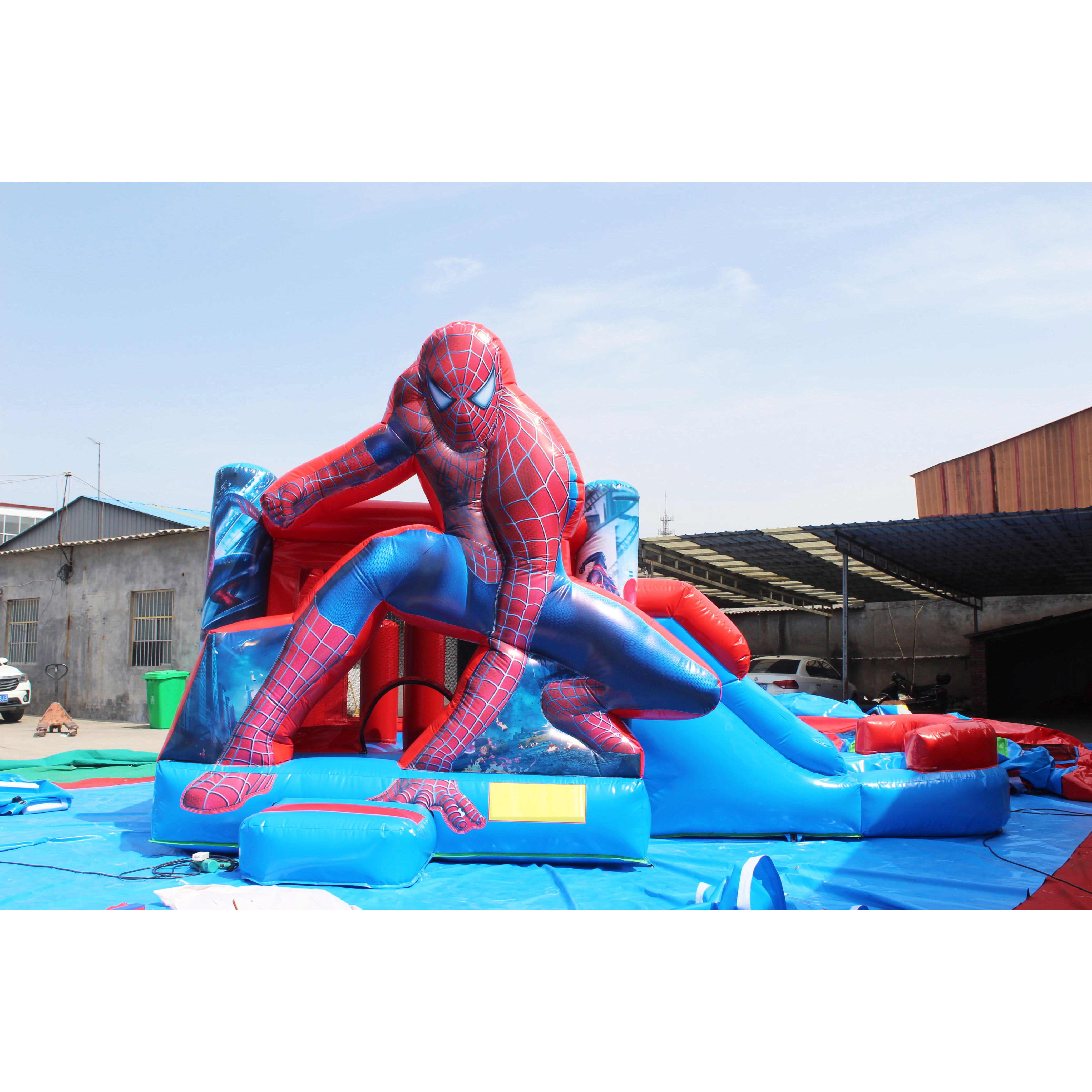 Factory high quality outdoor children inflatable trampoline bouncy castle inflatable bouncer castle with slide for kids