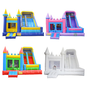 Hot Sale Summer Inflatable Bounce House Water park Kids Party Small  Jumper Inflatable Bouncy Castle Water Slide Combo Outdoor