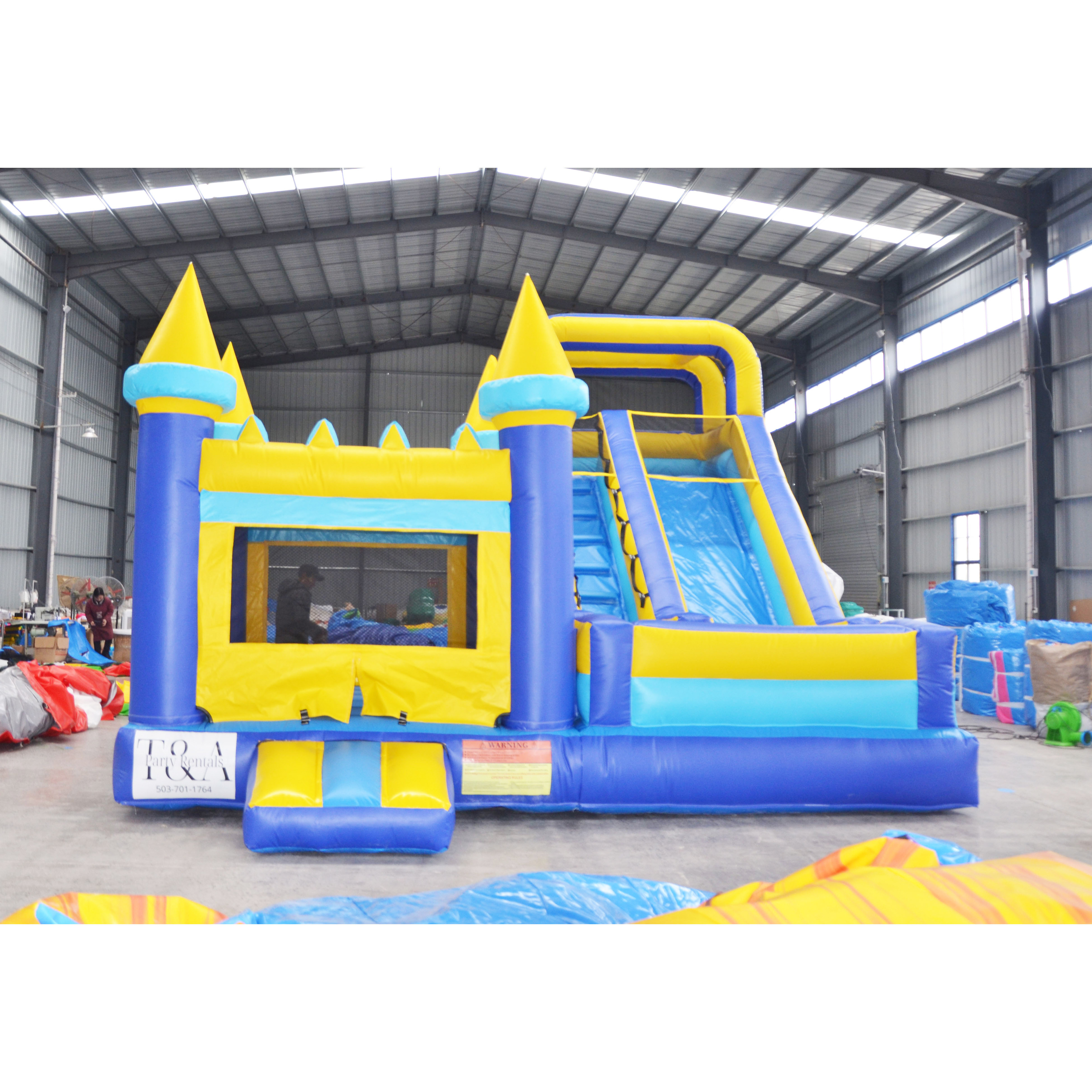 Hot Sale Summer Inflatable Bounce House Water park Kids Party Small  Jumper Inflatable Bouncy Castle Water Slide Combo Outdoor