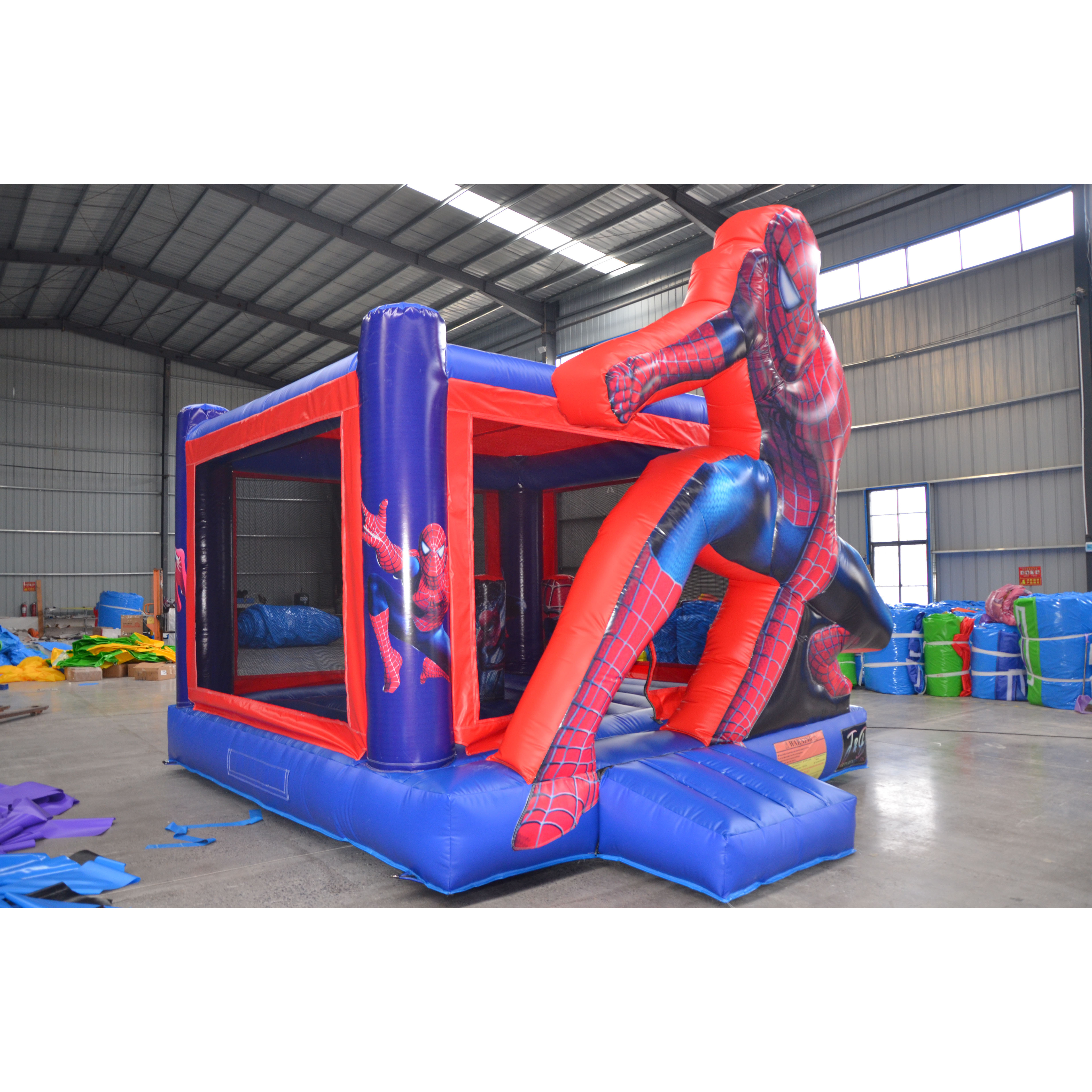 Factory high quality outdoor children inflatable trampoline bouncy castle inflatable bouncer castle with slide for kids