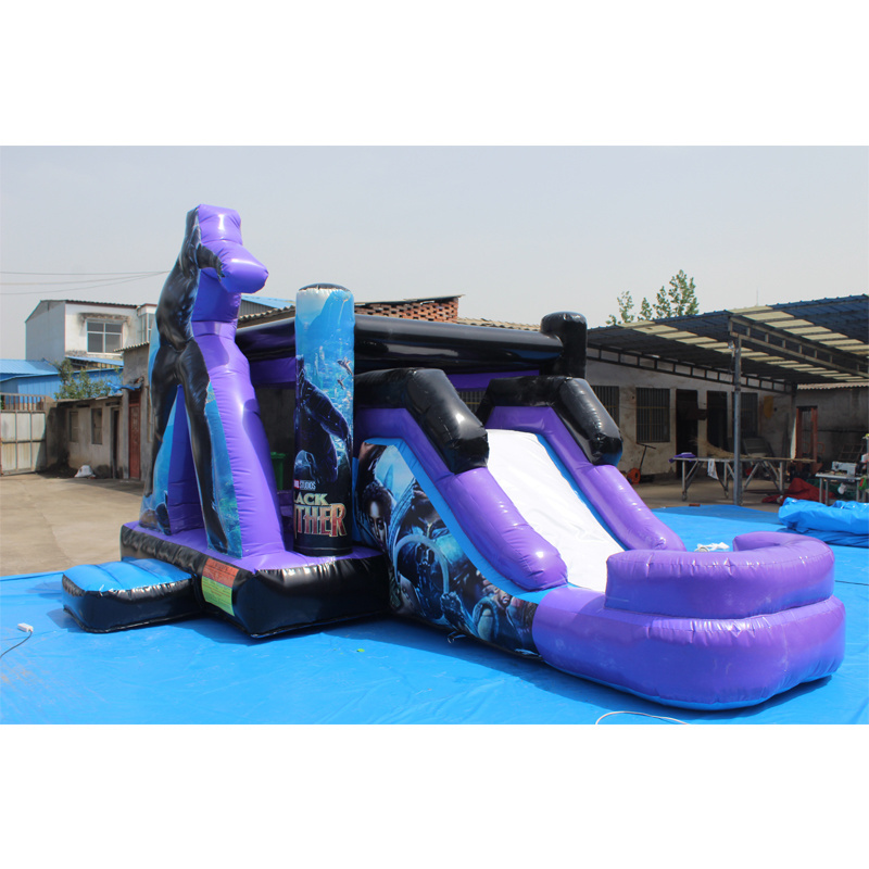 Black Panther Trampoline Commercial Inflatable Bounce House Jumping Castle Inflatable Combination Rocking Chair