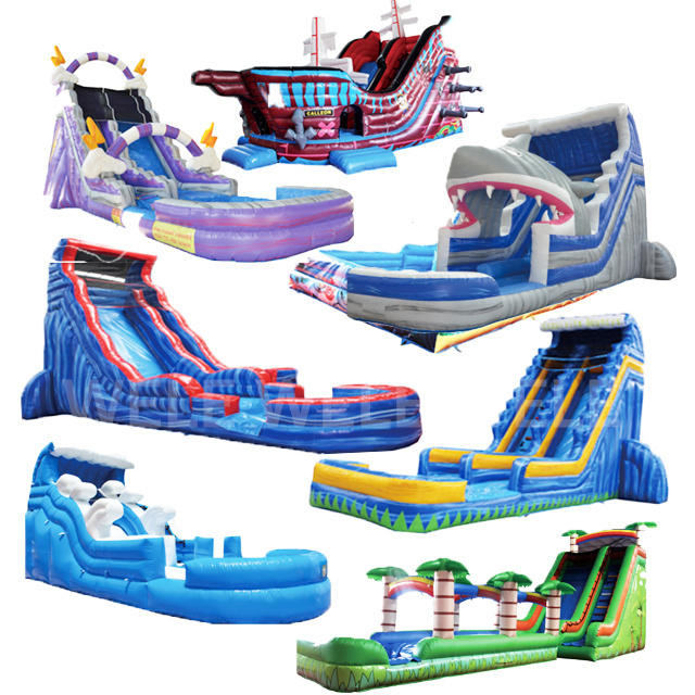 Hot Sale Summer Inflatable Bounce House Water park Kids Party Small  Jumper Inflatable Bouncy Castle Water Slide Combo Outdoor