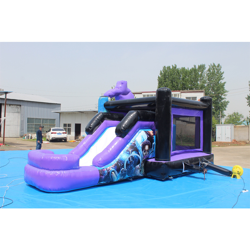 Black Panther Trampoline Commercial Inflatable Bounce House Jumping Castle Inflatable Combination Rocking Chair