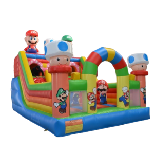 Hot-selling inflatable commercial-grade children's and adults' Super Mario trampoline slide