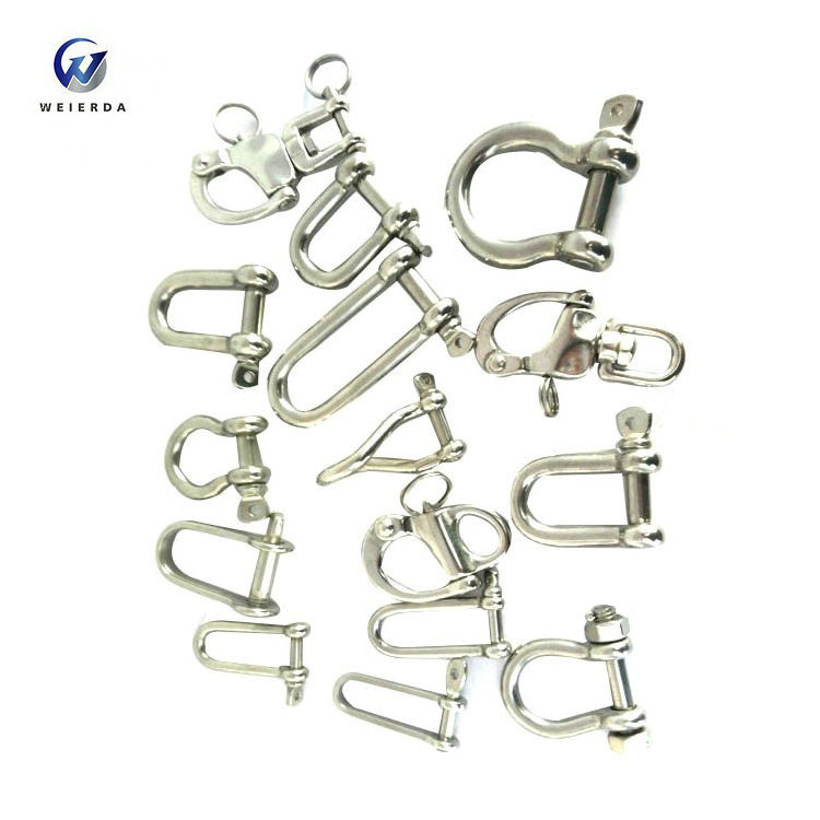 Marine Hardware 316 Stainless Steel Swivel Snap Towing Shackle For Sailboat Spinnaker Halyard &Diving