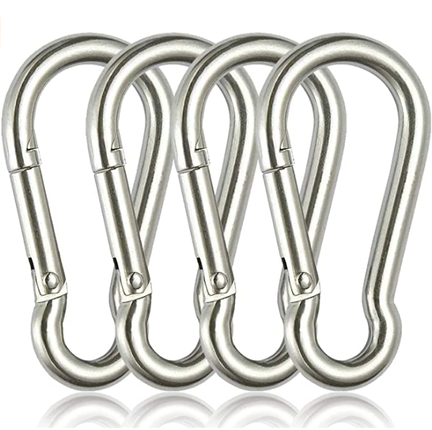 Traveling Large Carabiner Clip Spring Snap Carabiner Hook 304 Stainless Steel Snap Hook Fit for Gym