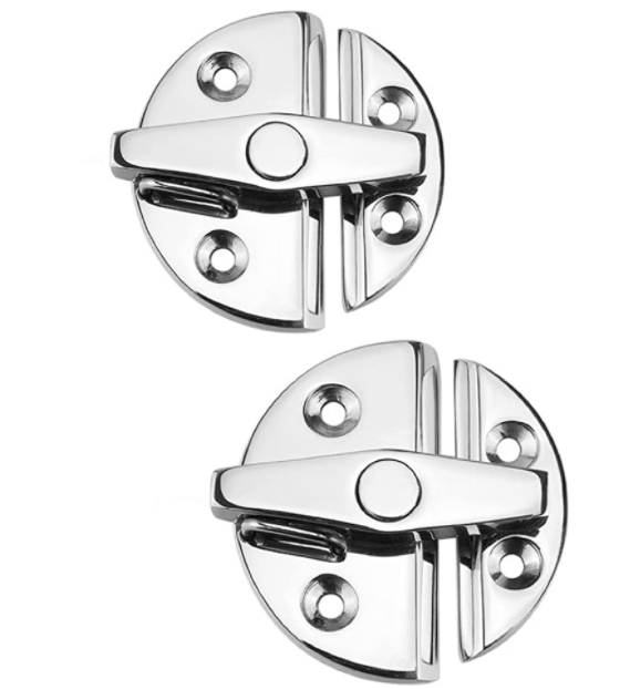 Marine Grade Stainless Steel 316 Boat Door Cabinet Hatch Round Turn Button Twist Catch Latch